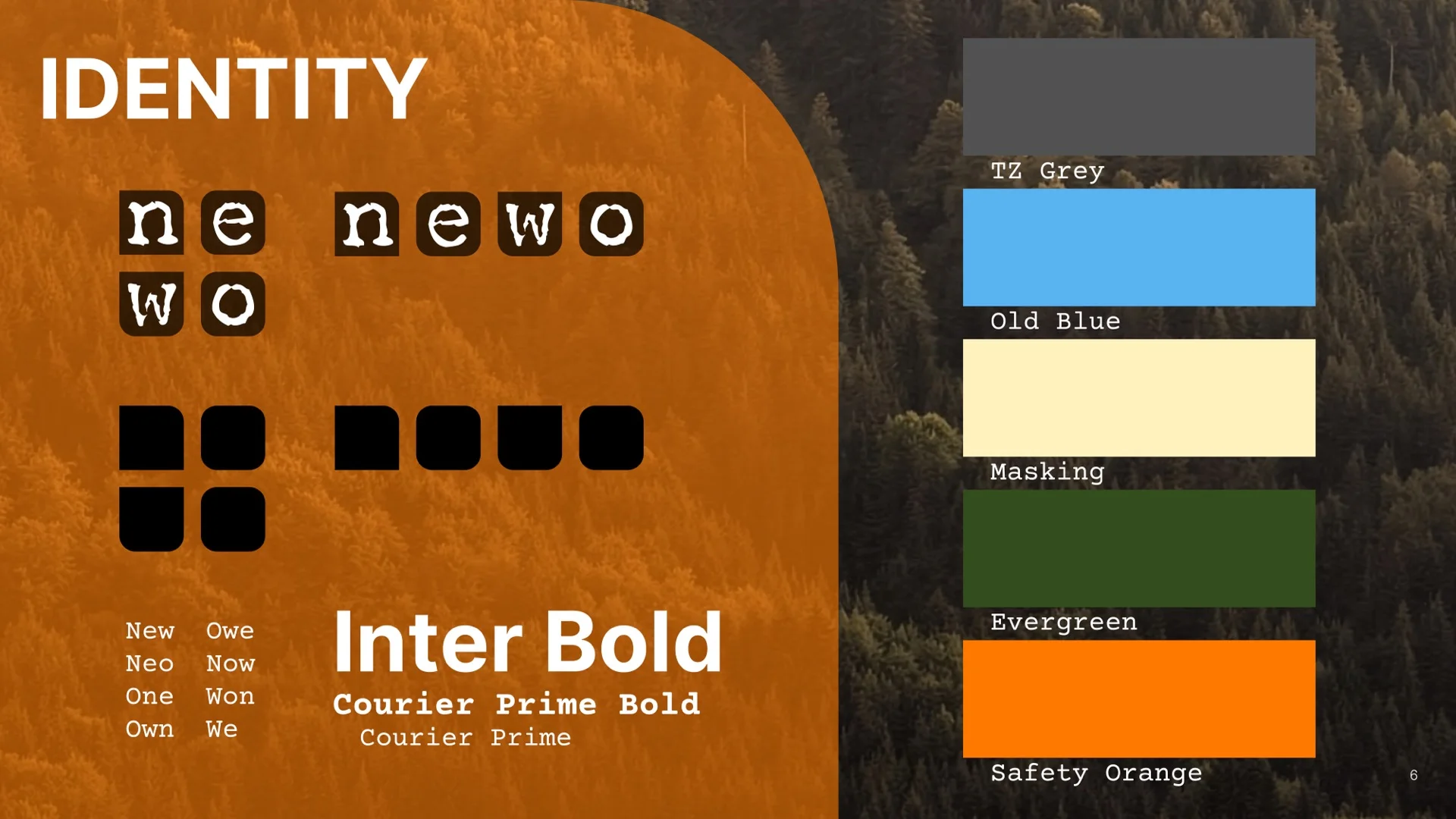 Newo branding presentation slide 6